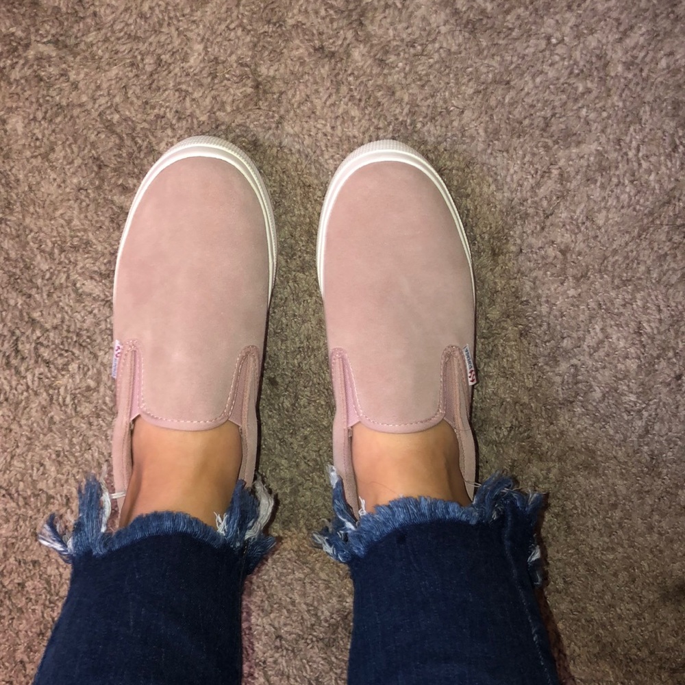 Blush SuperGA slip on sneakers